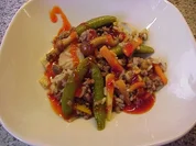 Hack-Gemüsepfanne Asia-Style - Rezept