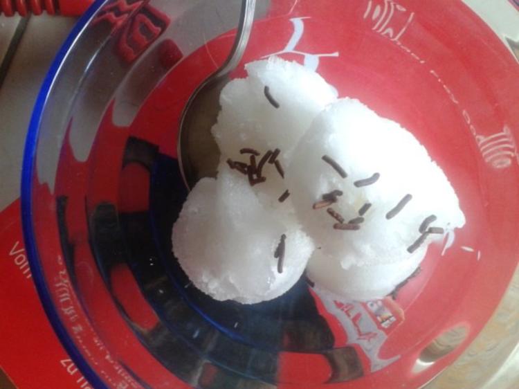 Minz Sorbet mit Zitronensaft - schnell &amp; einfach - 77 kcal/100g