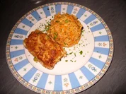Rezept: Fischfilets mit gebratenem Reis Fischfilets mit gebratenem Reis - Rezept