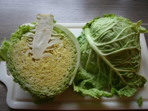 Maiwirsing z.B. mit Kartoffelstampf und Bratwurst - Rezept - Bild Nr. 2