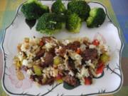 Vegan : Bunte Reis - Gemüse - Pfanne - Rezept