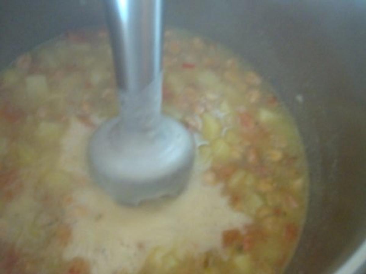 Kartoffel-Erdnusssüppchen mit fritierter Kochbanane - Rezept - Bild Nr. 10