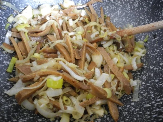 Vegan : Seitan - Champignons - Pfanne mit Kokossahne - Rezept - Bild Nr. 6