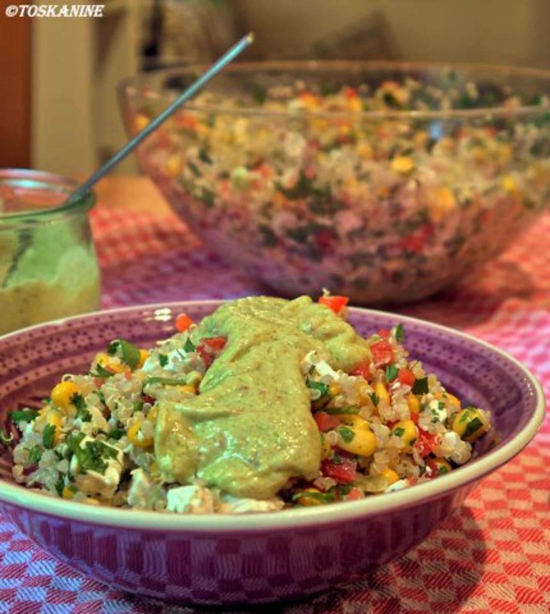 Quinoa-Koriander Salat mit Ziegenkäse und Avocado-Dressing - Rezept - Bild Nr. 14