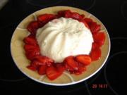 Grießpudding mit marinierten Erdbeeren - Rezept