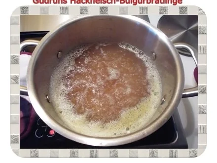 Rezept: Hackfleisch: Bulgur-Hackfleisch-Bratlinge mit gedämpften Gemüse Bild Nr. 3 Hackfleisch: Bulgur-Hackfleisch-Bratlinge mit gedämpften Gemüse - Rezept - Bild Nr. 3