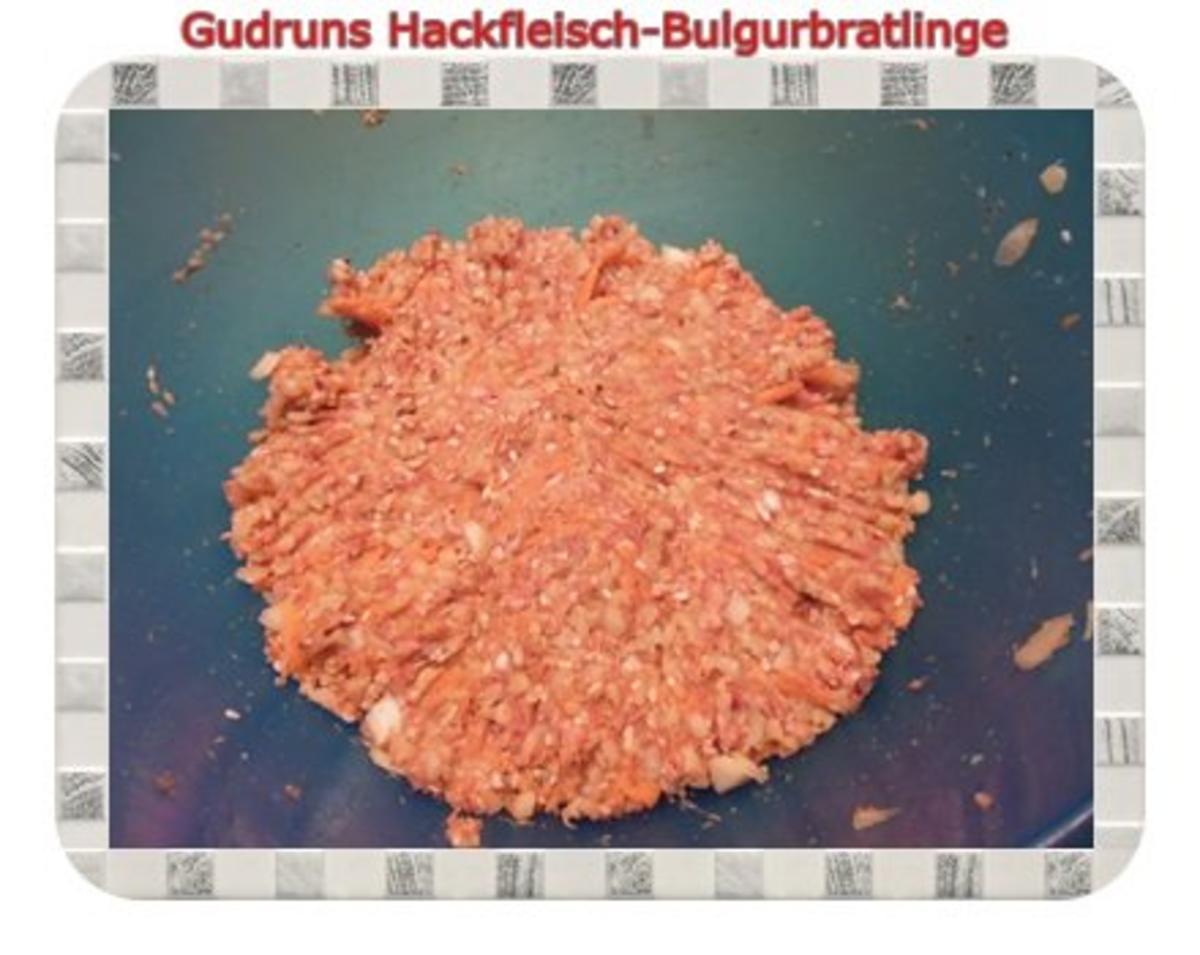Hackfleisch: Bulgur-Hackfleisch-Bratlinge mit gedämpften Gemüse - Rezept - Bild Nr. 7