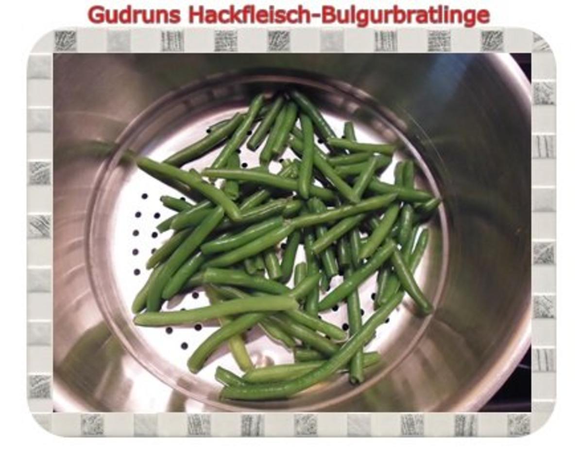 Hackfleisch: Bulgur-Hackfleisch-Bratlinge mit gedämpften Gemüse - Rezept - Bild Nr. 9