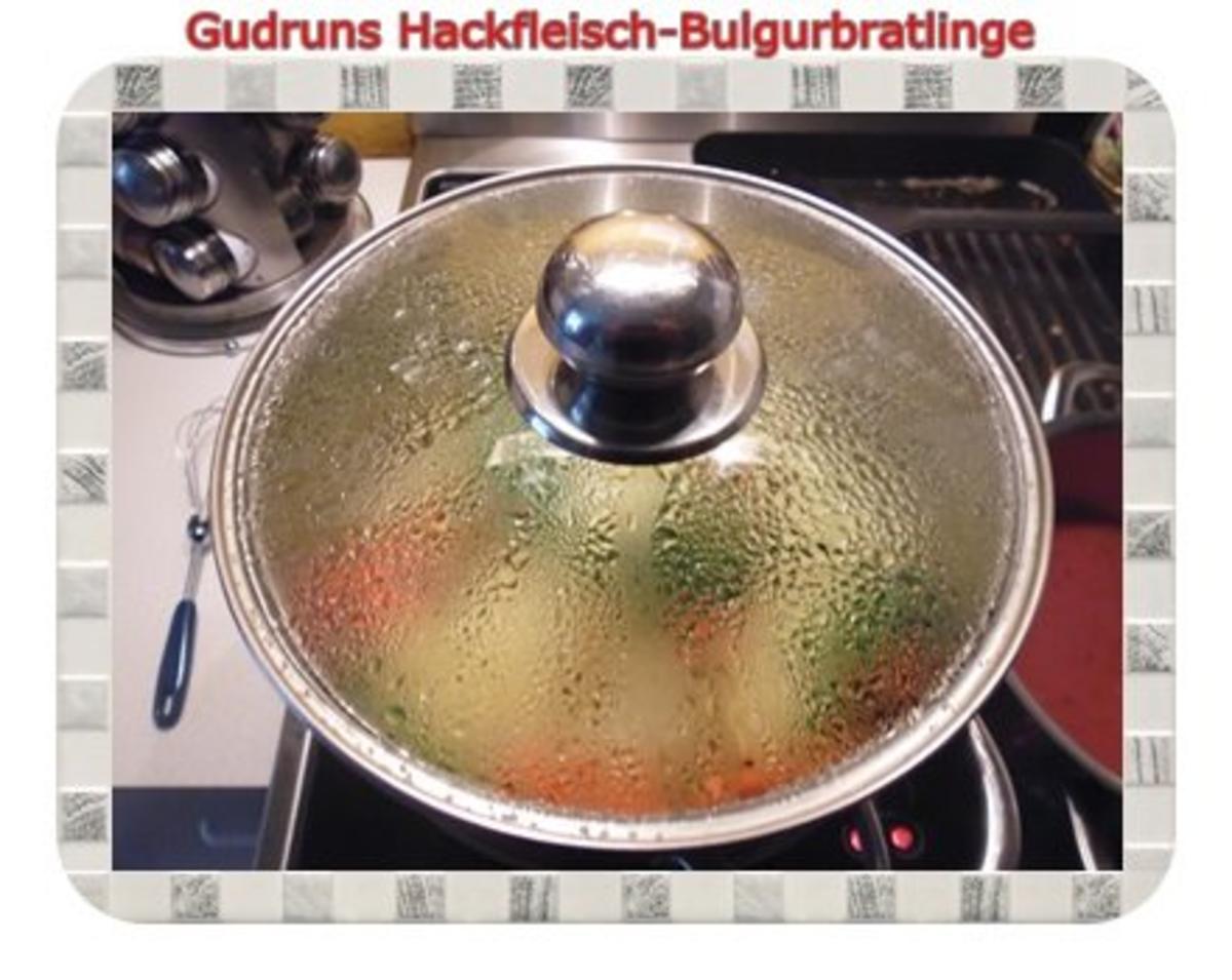 Hackfleisch: Bulgur-Hackfleisch-Bratlinge mit gedämpften Gemüse - Rezept - Bild Nr. 13