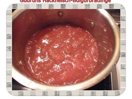 Rezept: Hackfleisch: Bulgur-Hackfleisch-Bratlinge mit gedämpften Gemüse Bild Nr. 15 Hackfleisch: Bulgur-Hackfleisch-Bratlinge mit gedämpften Gemüse - Rezept - Bild Nr. 15