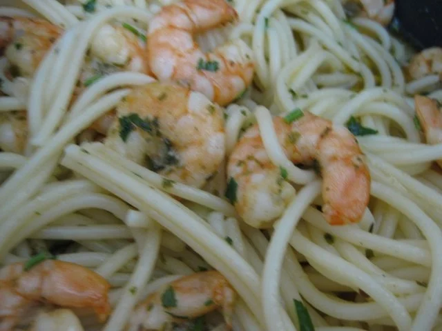 Rezept: Scharfe Spaghetti mit Garnelen Bild Nr. 3 Scharfe Spaghetti mit Garnelen - Rezept - Bild Nr. 3