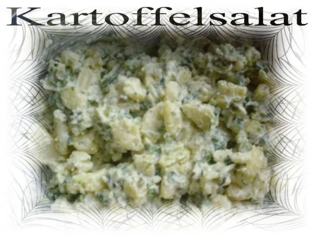 Rezept: Kartoffelsalat mit Knoblauch ohne Ei; ohne Zucker Kartoffelsalat mit Knoblauch ohne Ei; ohne Zucker - Rezept