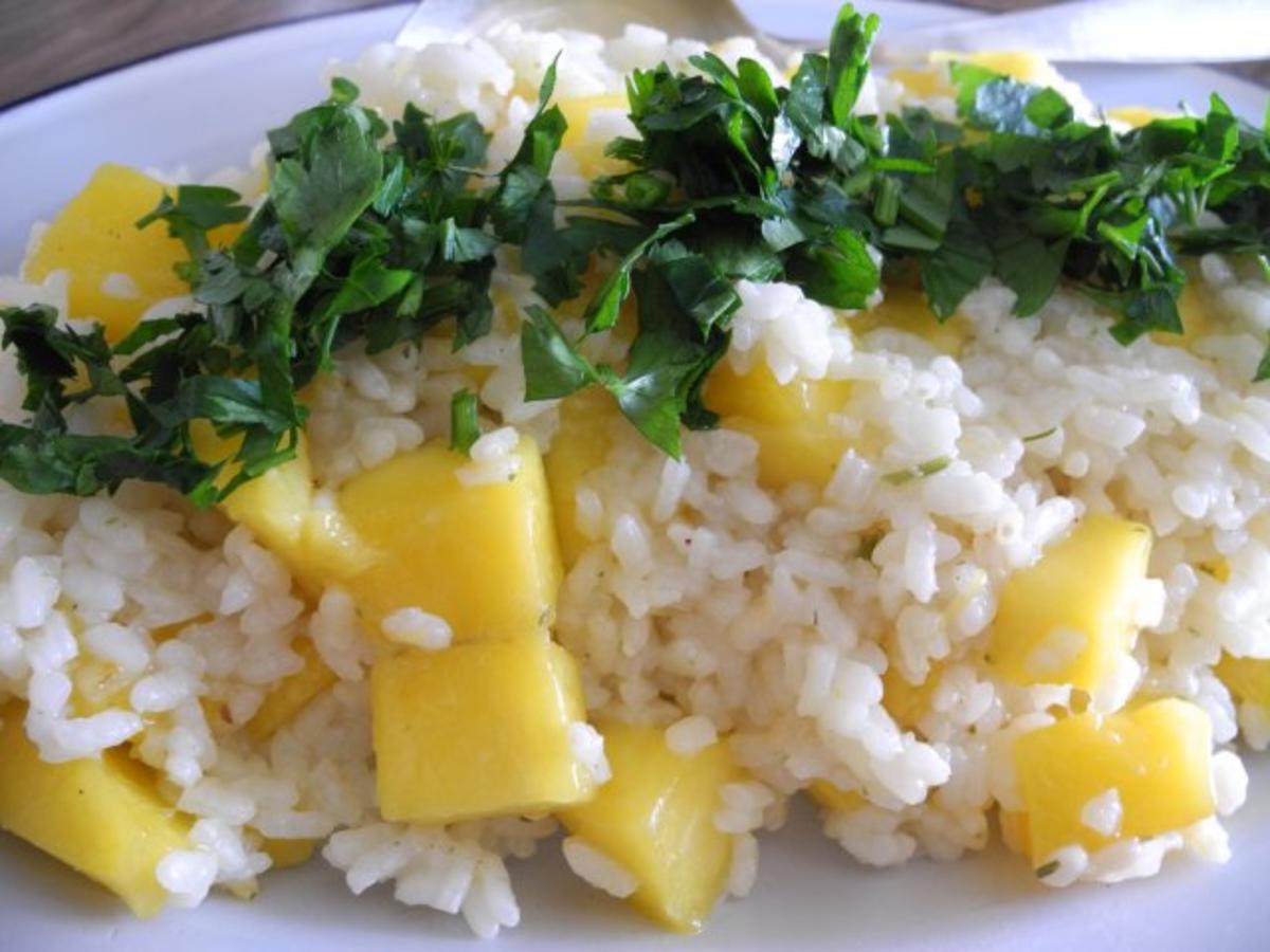 Vegan : Gebutterte Mango an Reis - Rezept - Bild Nr. 4