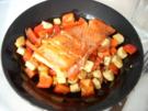 Bunte Pfanne mit Lachs und Tofu - Rezept