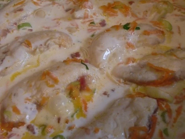 Hähnchen - Filets in Gemüse - Sahne - Rezept - Bild Nr. 5