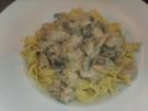 Geschnetzeltes mit Champignons und Butternudeln - Rezept