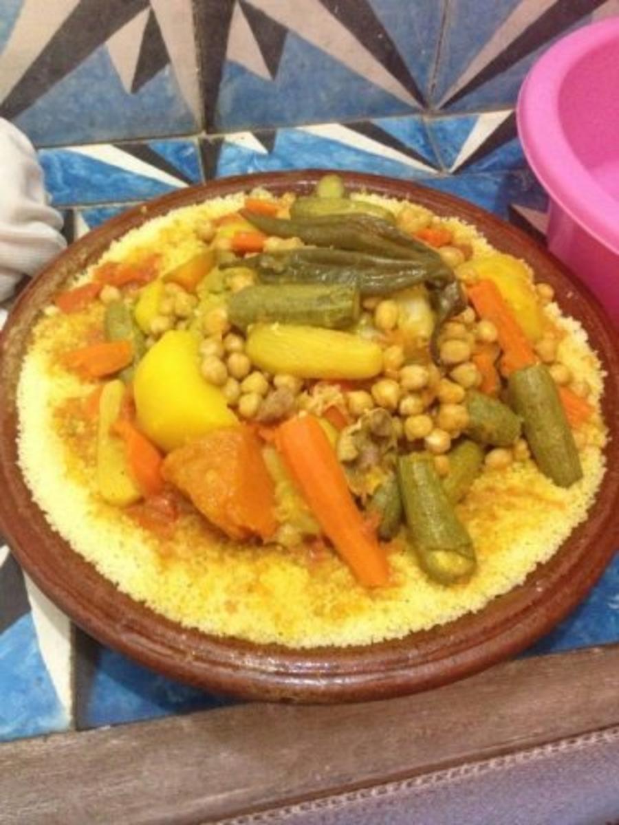 Bilder für Couscous marokkanische Köstlichkeit mit Gemüse und Fleisch nach Wunsch Rezept