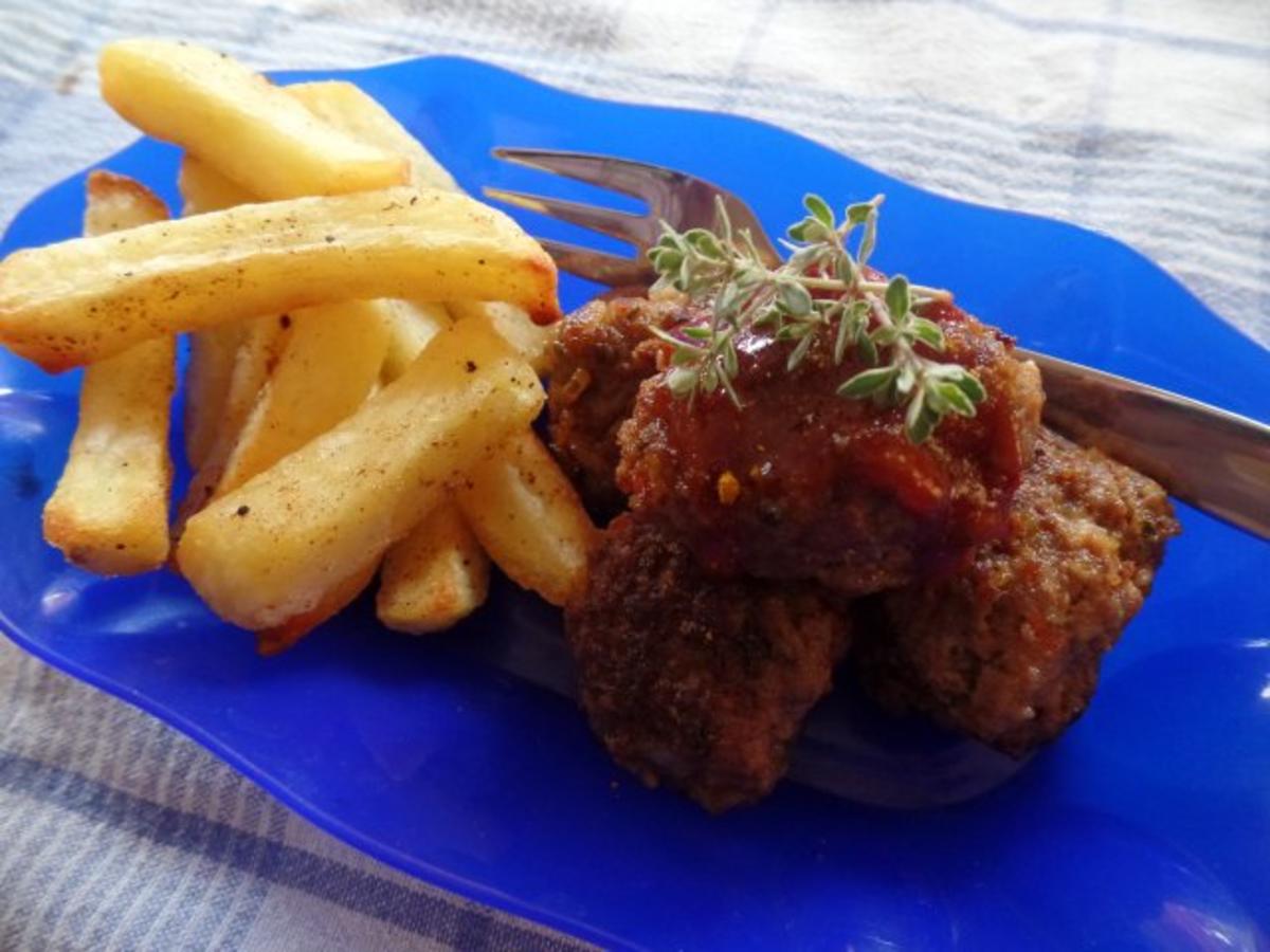 Bilder für Curry -Bällchen mit Mango-Ketchup -Dip - Rezept