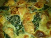 Spinatauflauf mit Eier - Rezept
