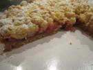 Rhabarber - Erdbeer - Tarte mit Mandelstreuseln - Rezept