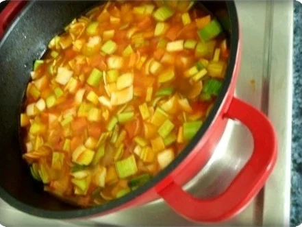 Rezept: Bunte Gemüsesuppe mit WURSTKRANZ Bild Nr. 15 Bunte Gemüsesuppe mit WURSTKRANZ - Rezept - Bild Nr. 15