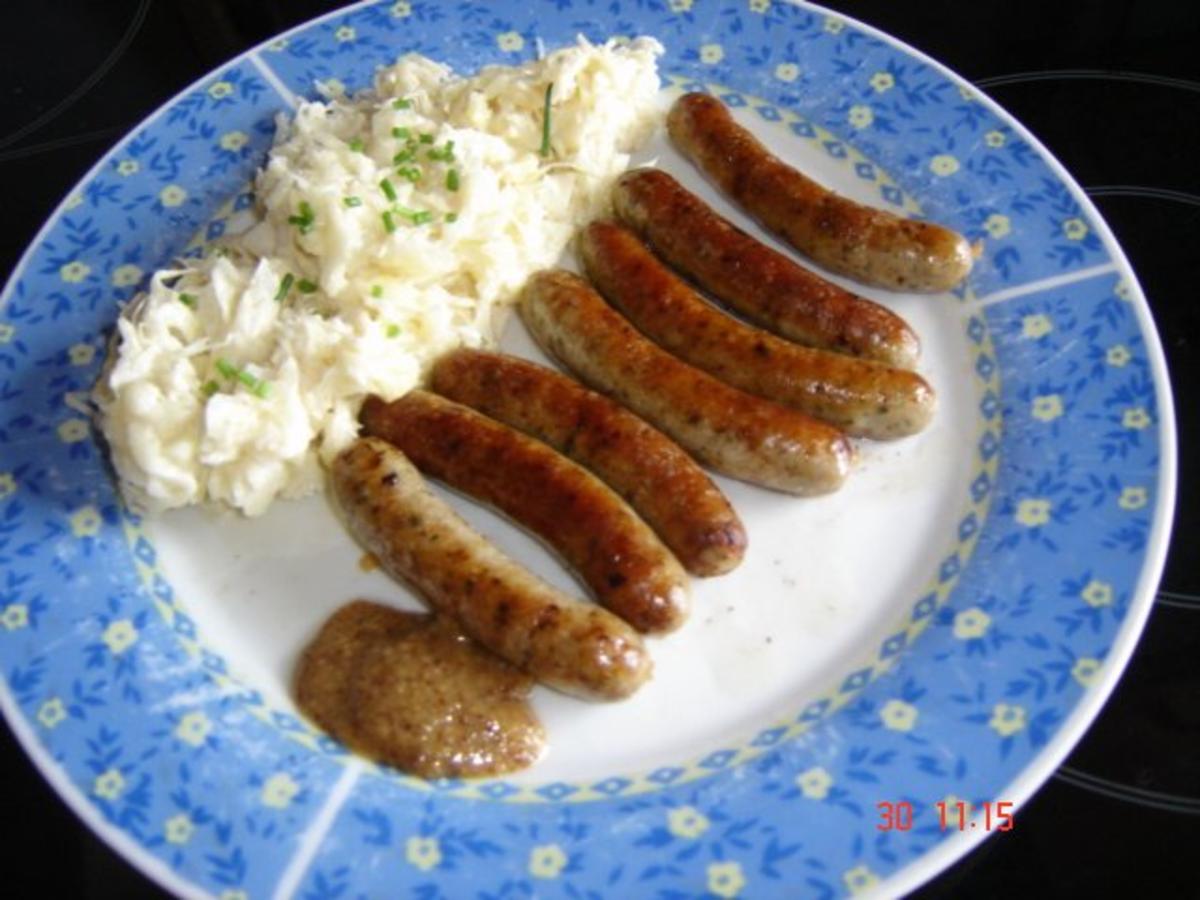 Mama`s Sauerkrautsalat mit Nürnberger - Rezept