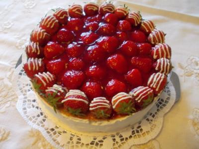 Rezept: Quark -Erdbeertorte Quark -Erdbeertorte - Rezept