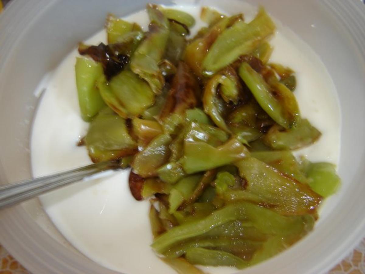 Joghurt mit grünem Spitzpaprika - Rezept - Bild Nr. 3