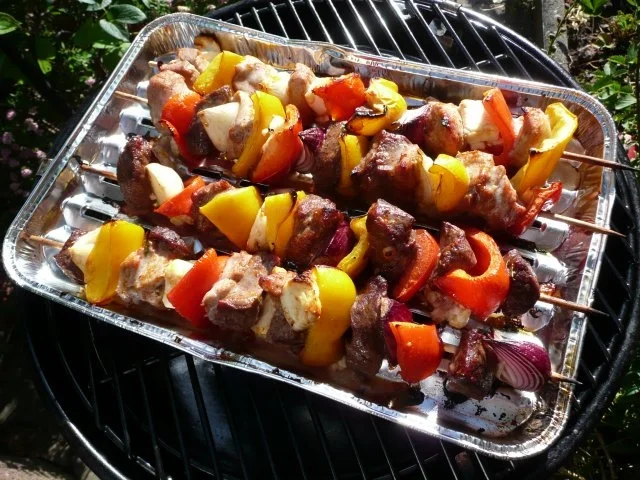 Rezept: Grillparty : Hirtenspieße & diverse Salate ! Bild Nr. 8 Grillparty : Hirtenspieße & diverse Salate ! - Rezept - Bild Nr. 8