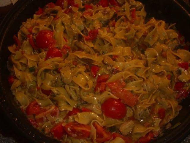 Rezept: Nudelpfanne vom Geschnetzelten Bild Nr. 3 Nudelpfanne vom Geschnetzelten - Rezept - Bild Nr. 3