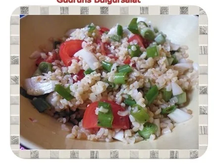 Rezept: Salat: Bulgursalat Salat: Bulgursalat - Rezept