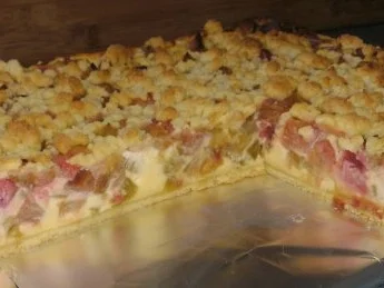 Rhabarber-Blechkuchen - Rezept - Bild Nr. 2