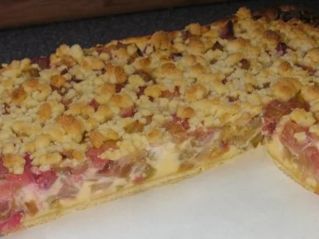 Rhabarber-Blechkuchen - Rezept - Bild Nr. 3