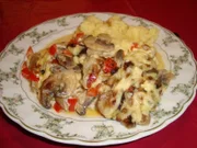 Hähnchen-Champignon-Schnitzel - Rezept