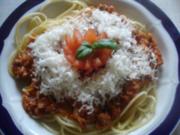 Spaghetti mit schneller Sauce - Rezept