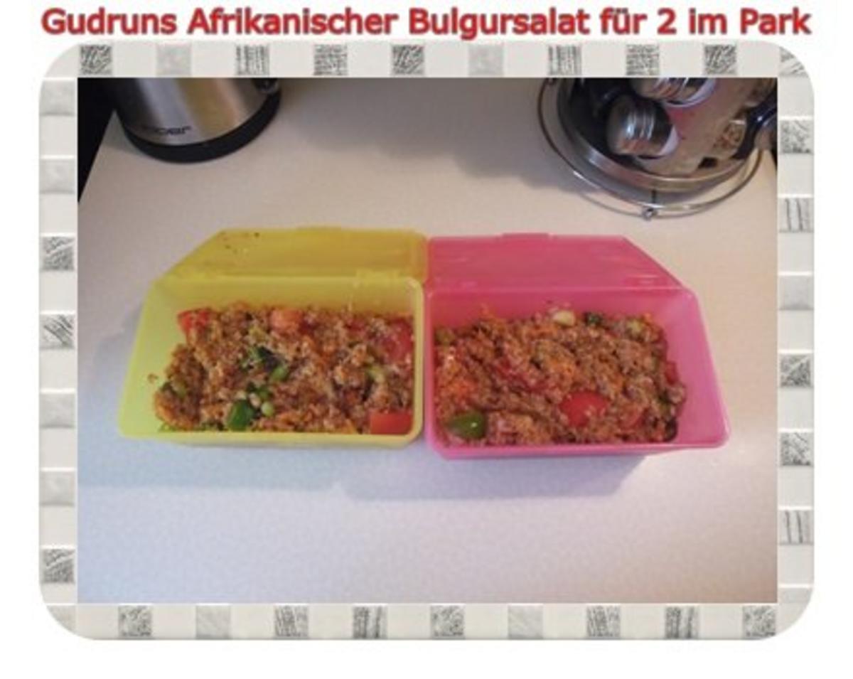 Bilder für Salat: Afrikanischer Bulgursalat für 2 im Park - Rezept