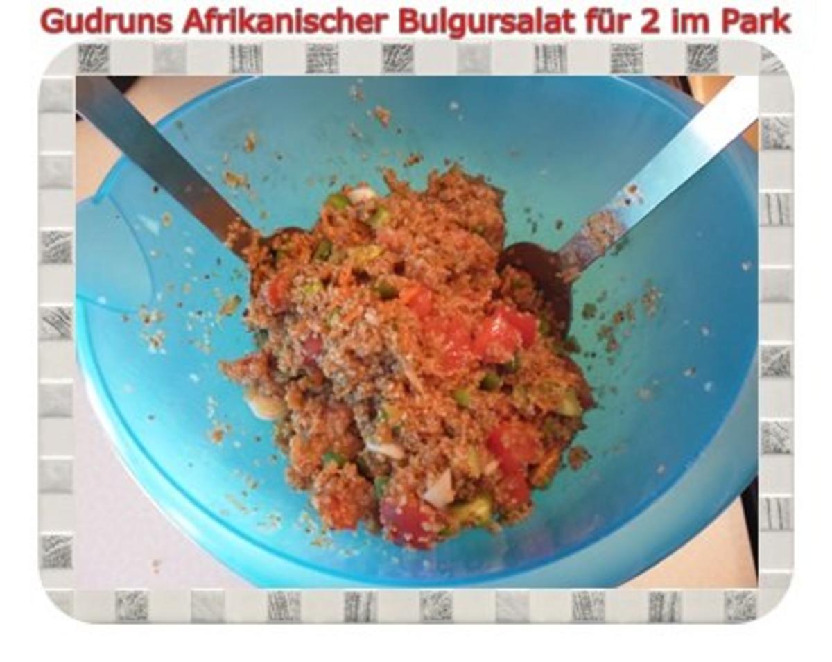 Salat: Afrikanischer Bulgursalat für 2 im Park - Rezept - Bild Nr. 11