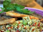 Bachsaibling auf Tabouleh - Rezept
