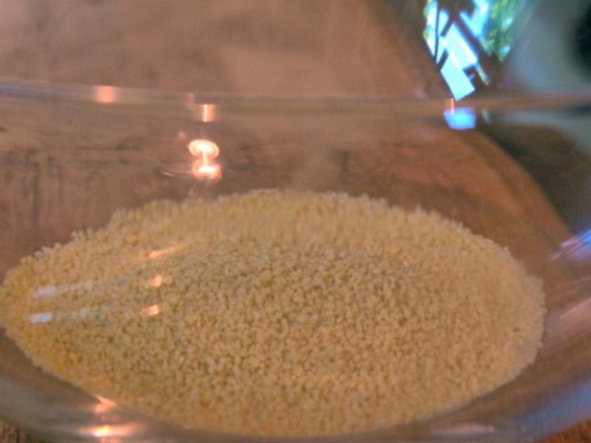 Bachsaibling auf Tabouleh - einfach - 66 kcal/100g