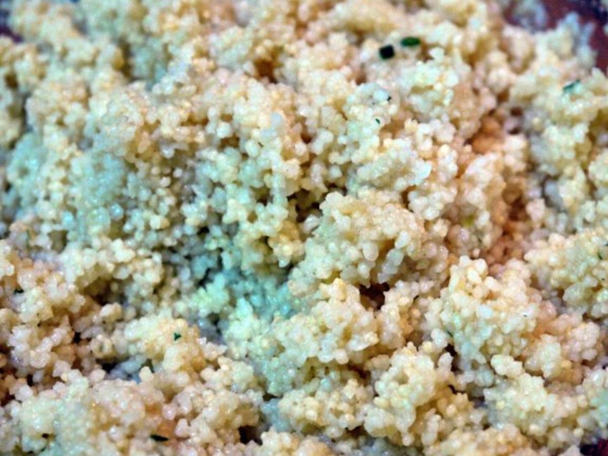 Bachsaibling auf Tabouleh - einfach - 66 kcal/100g