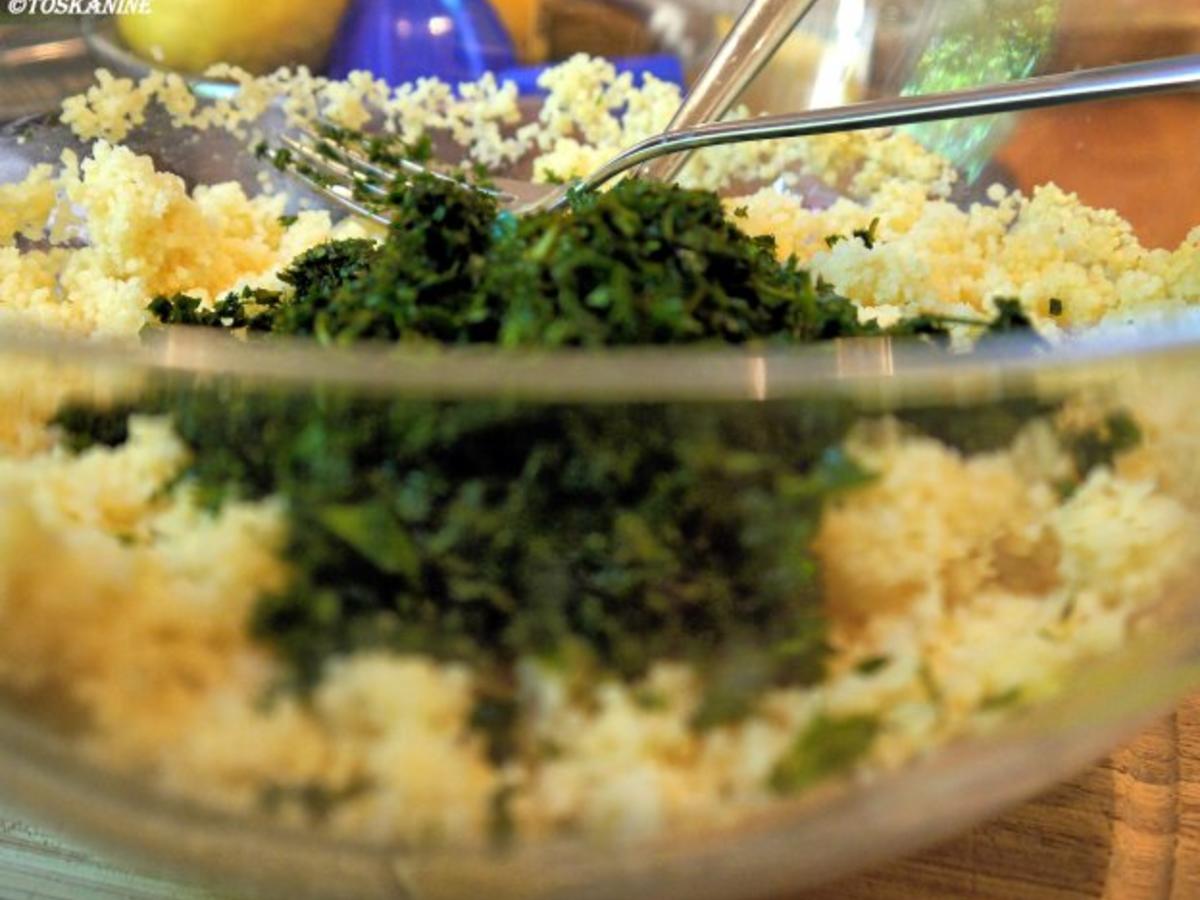 Bachsaibling auf Tabouleh - einfach - 66 kcal/100g