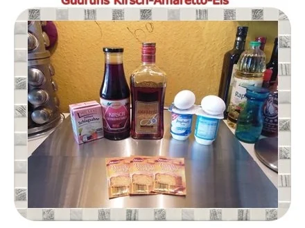 Rezept: Eis: Kirsch-Amaretto-Eis Bild Nr. 2 Eis: Kirsch-Amaretto-Eis - Rezept - Bild Nr. 2