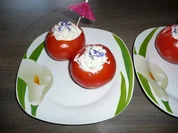 Gefüllte Fleischtomaten mit einer " Teufelsfüllung " sagen die Freunde ! - Rezept