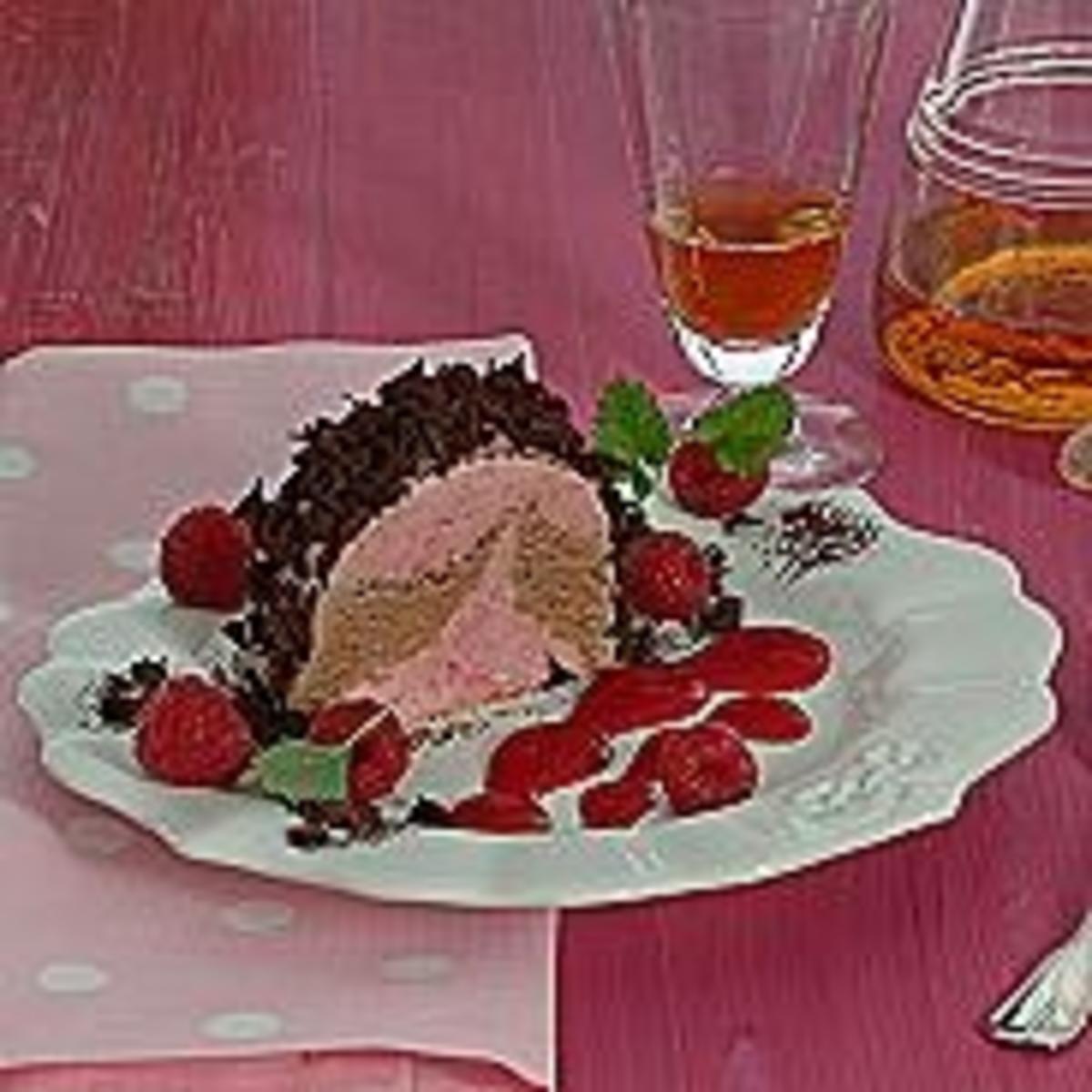 Schokoladen - Himbeer - Parfait - Rezept