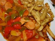 Currywurstgulasch - Rezept