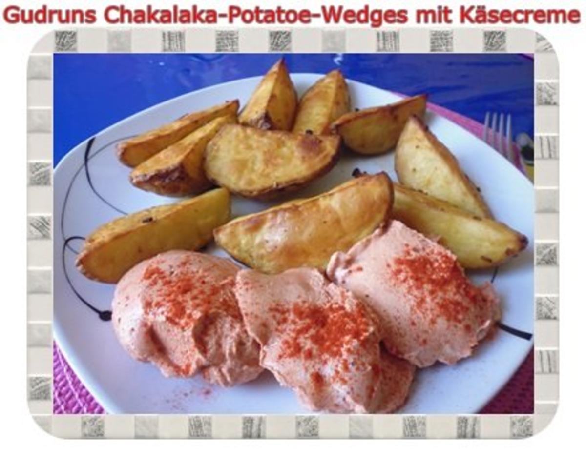 Bilder für Kartoffeln: Chakalaka Potatoe-Wedges mit Käsedipp - Rezept