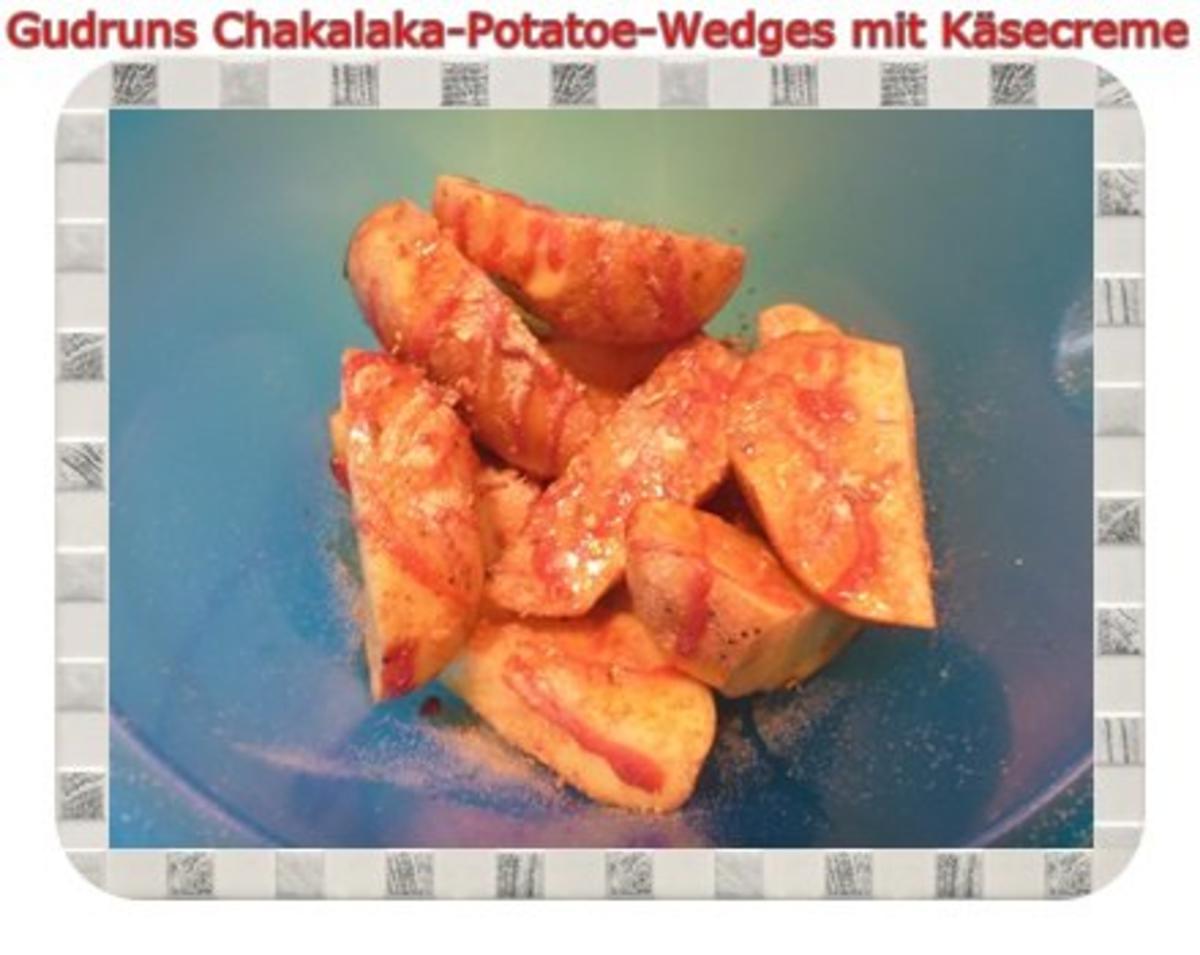 Kartoffeln: Chakalaka Potatoe-Wedges mit Käsedipp - Rezept - Bild Nr. 5