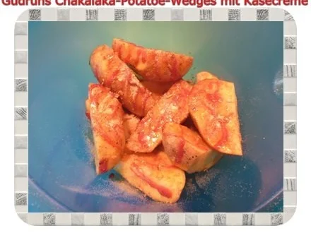 Rezept: Kartoffeln: Chakalaka Potatoe-Wedges mit Käsedipp Bild Nr. 5 Kartoffeln: Chakalaka Potatoe-Wedges mit Käsedipp - Rezept - Bild Nr. 5