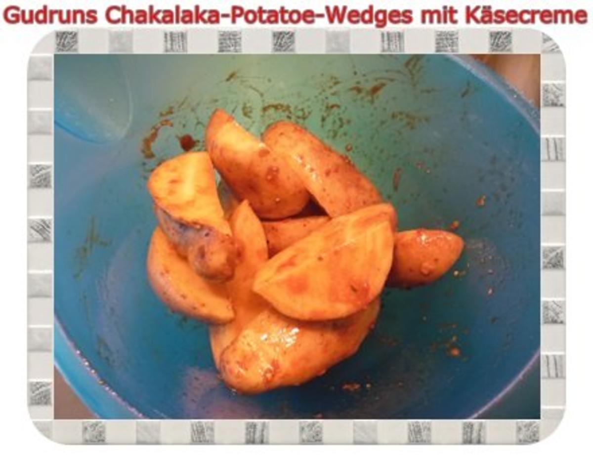 Kartoffeln: Chakalaka Potatoe-Wedges mit Käsedipp - Rezept - Bild Nr. 6