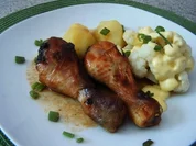 Hähnchenunterschenkel süß und scharf - Rezept